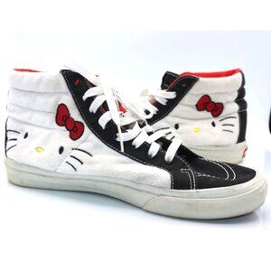 Vans X Hello Kitty Skateboard Shoes Men US 8 Women US 9.5 High Top Sneakers